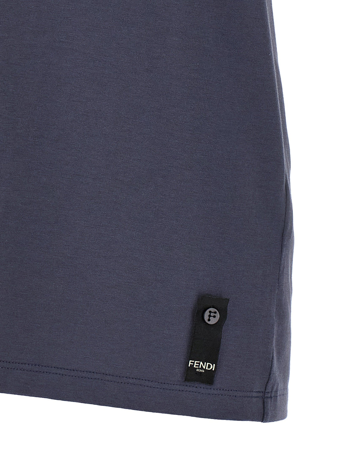 Fendi Blue Cotton T-shirt