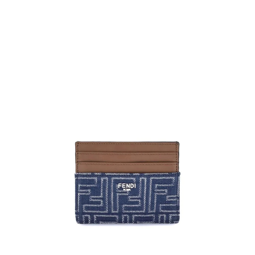 Fendi Blue Fabric Wallet
