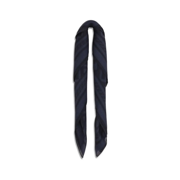 Fendi Blue Wool Oves Aries Scarf