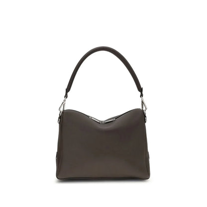 Fendi Brown Calf Leather Bos Taurus Shoulder Bag