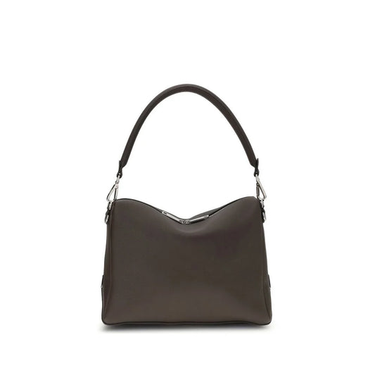 Fendi Brown Calf Leather Bos Taurus Shoulder Bag