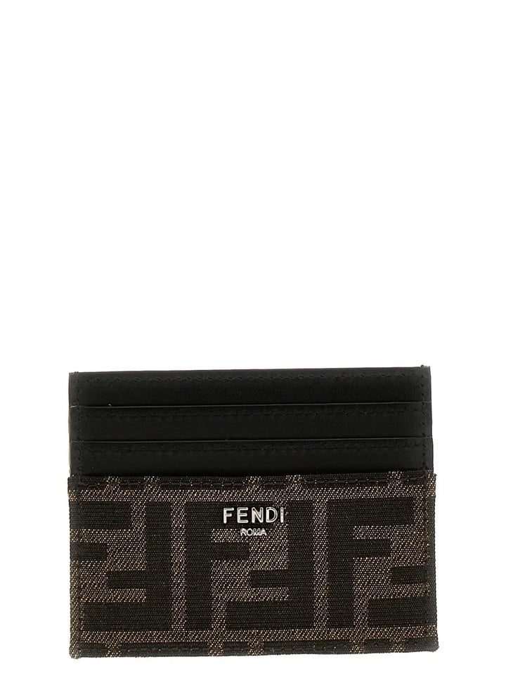 Fendi Brown Calfskin Cardholder
