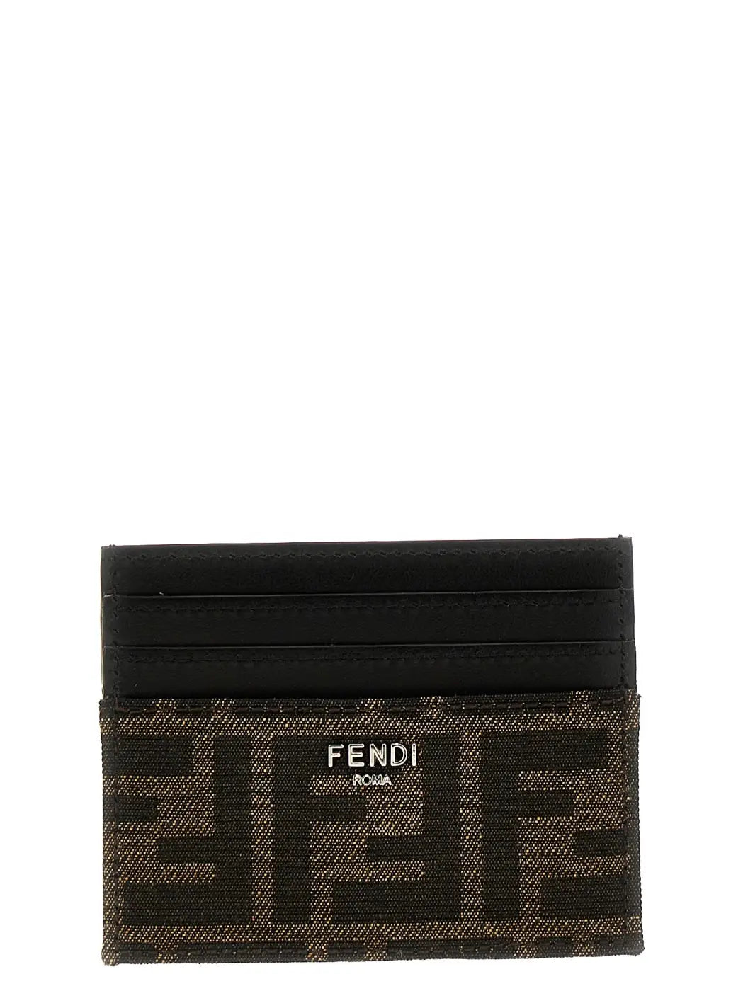Fendi Brown Calfskin Cardholder