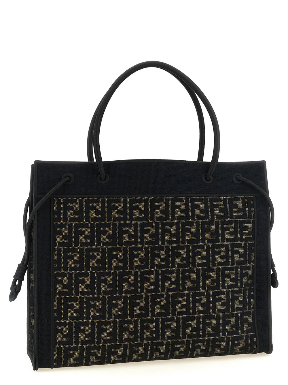Fendi Brown Cotton Tote Bag