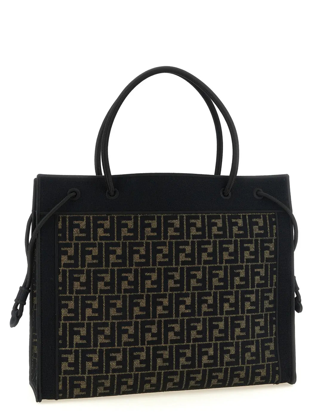 Fendi Brown Cotton Tote Bag