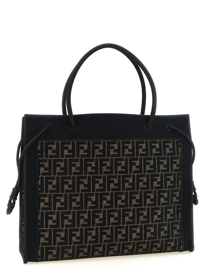 Fendi Brown Cotton Tote Bag