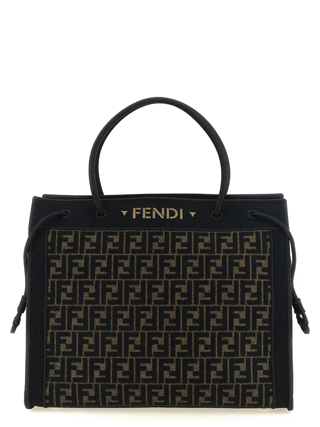 Fendi Brown Cotton Tote Bag