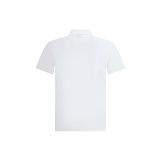 Fendi Cotton Polo Shirt with Signature Logo Plaque