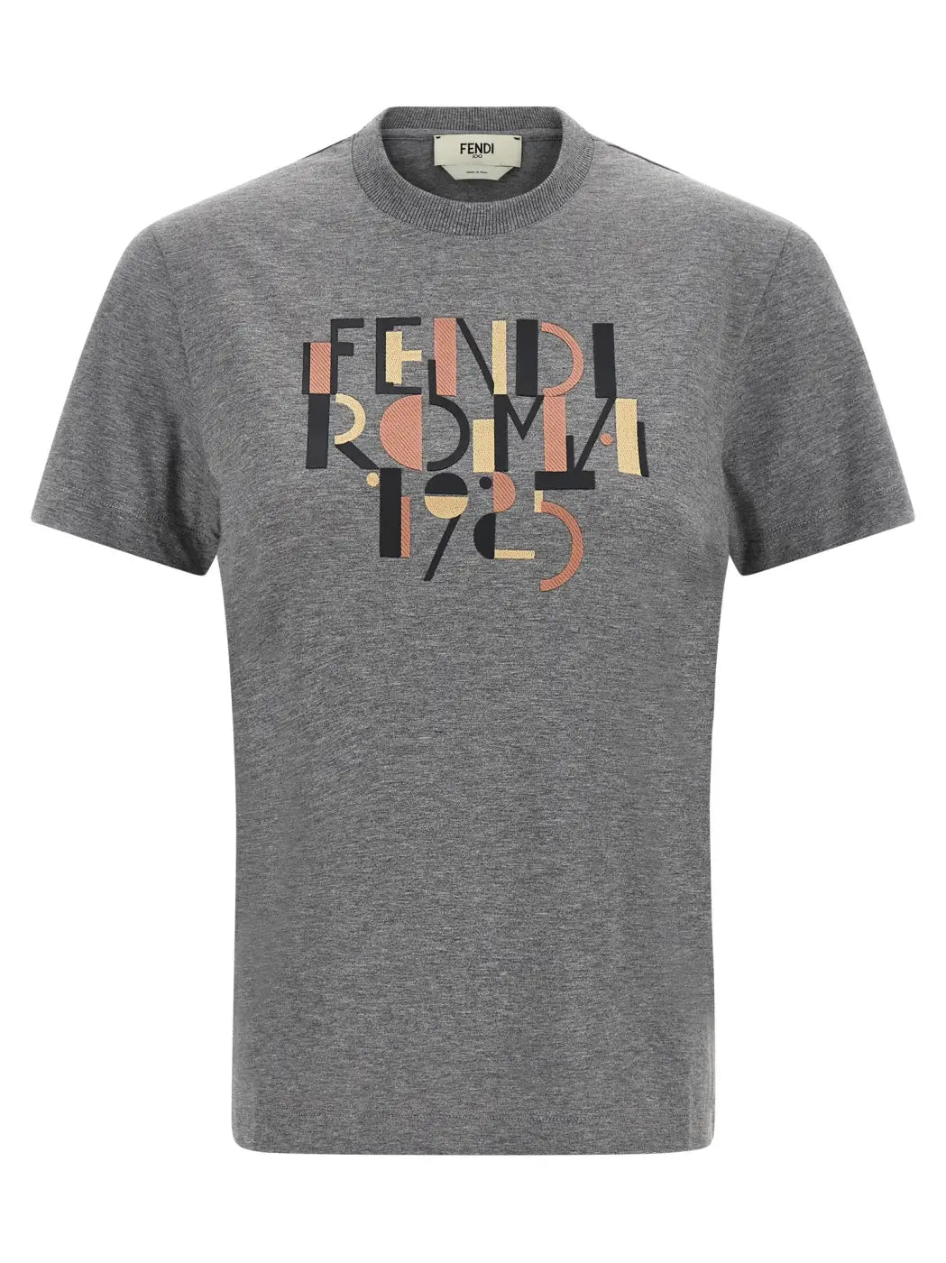 Fendi Gray Cotton T-shirt