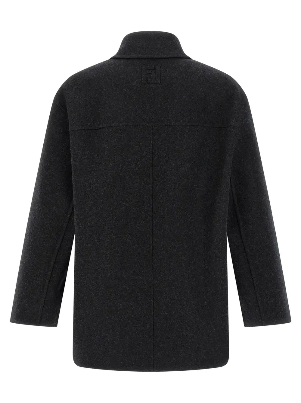 Fendi Gray Virgin Wool Coat