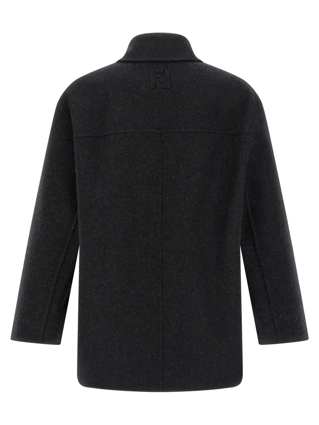 Fendi Gray Virgin Wool Coat