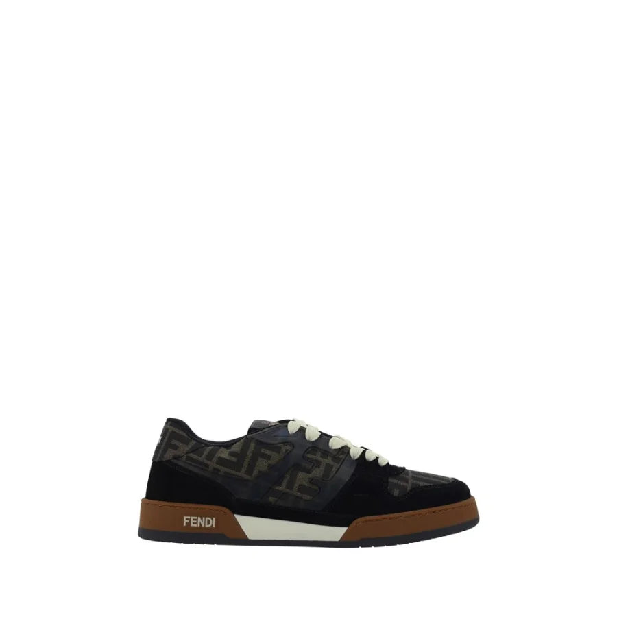 Fendi Multicolor Calf Leather Bos Taurus Low Top Sneakers