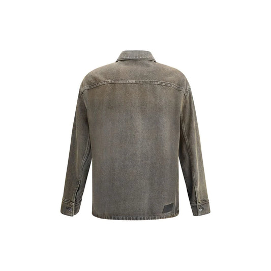 Fendi Overdyed Denim Shirt Bold Contemporary Style