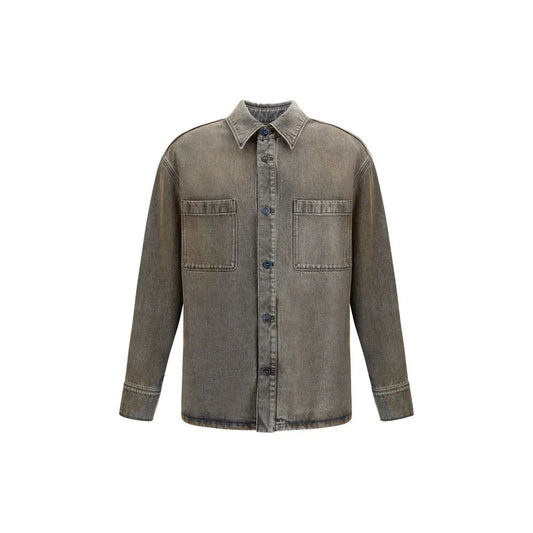Fendi Overdyed Denim Shirt Bold Contemporary Style