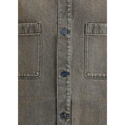 Fendi Overdyed Denim Shirt Bold Contemporary Style