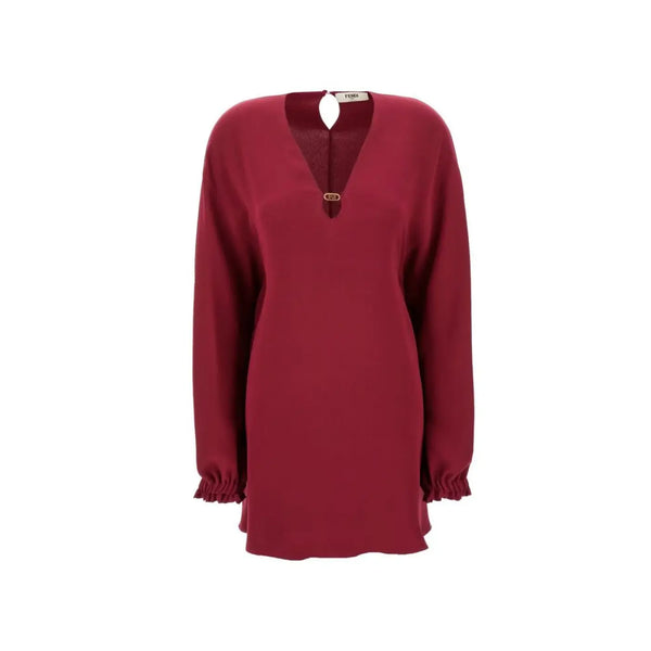Fendi Purple Silk Casual Dress