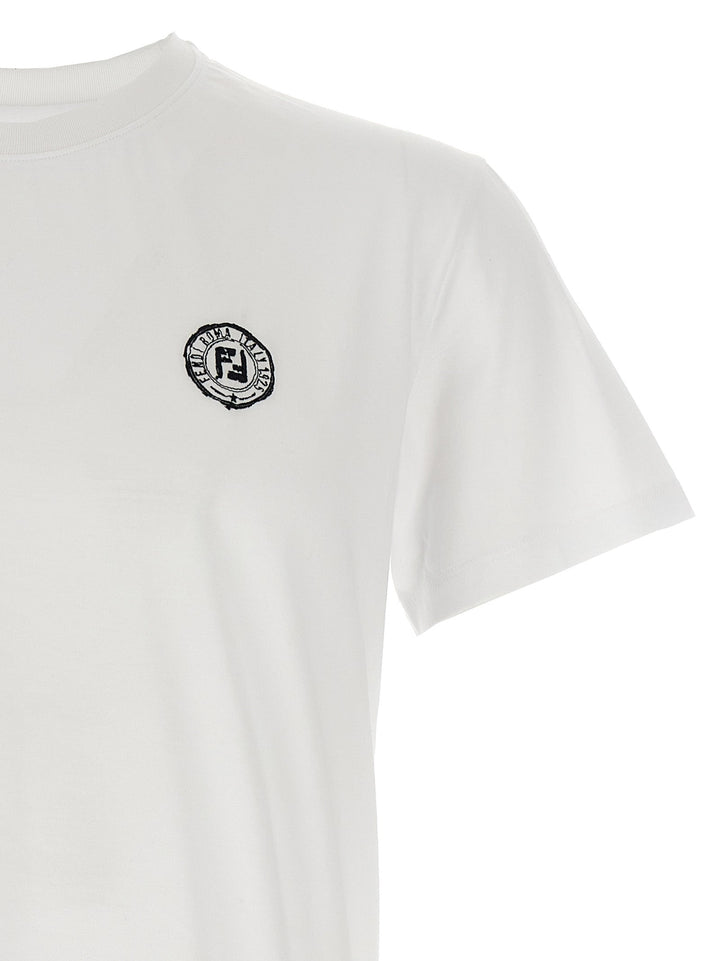 Fendi White Cotton T-shirt