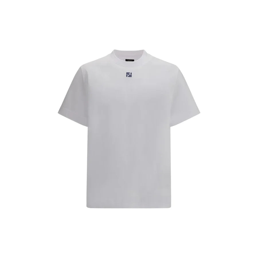 Fendi White Cotton T-Shirt