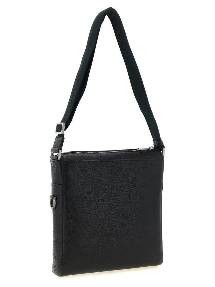 Ferragamo Black Calfskin Crossbody Bag