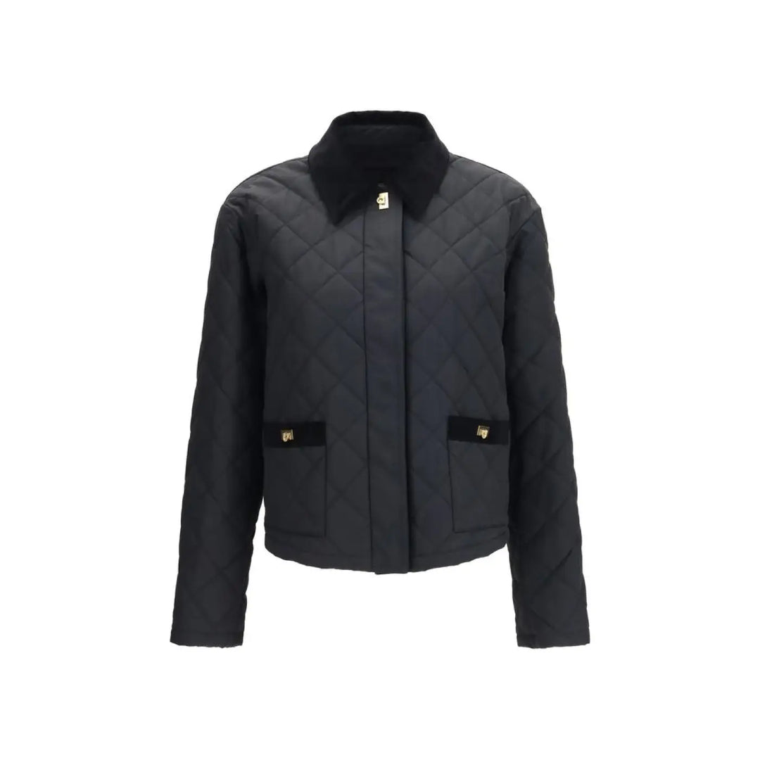 Ferragamo Black Cotton Full-length Jacket