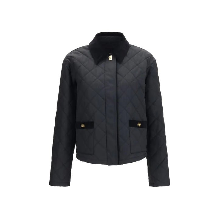 Ferragamo Black Cotton Full-length Jacket