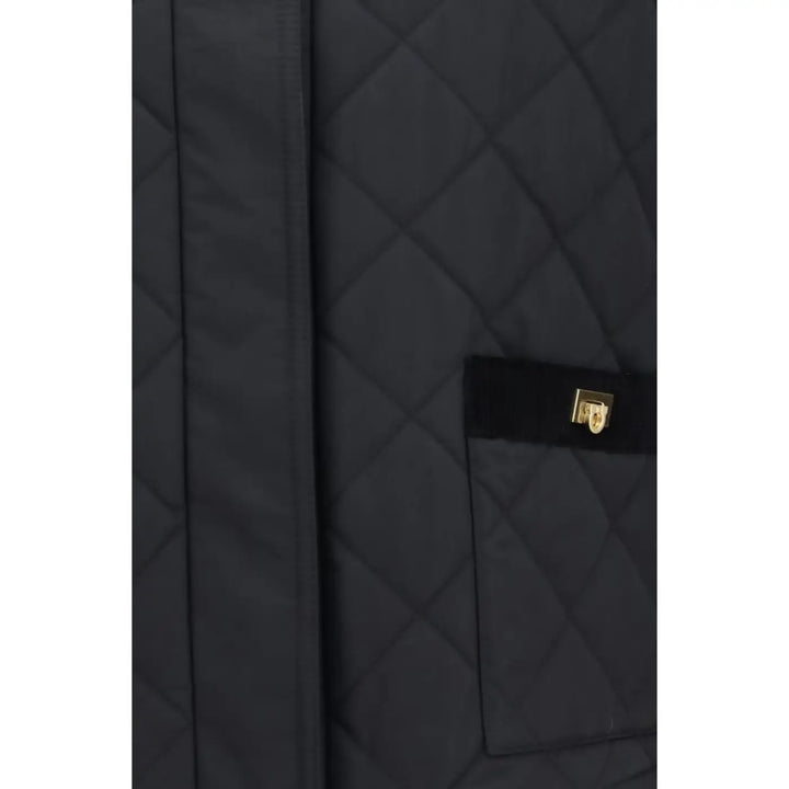 Ferragamo Black Cotton Full-length Jacket