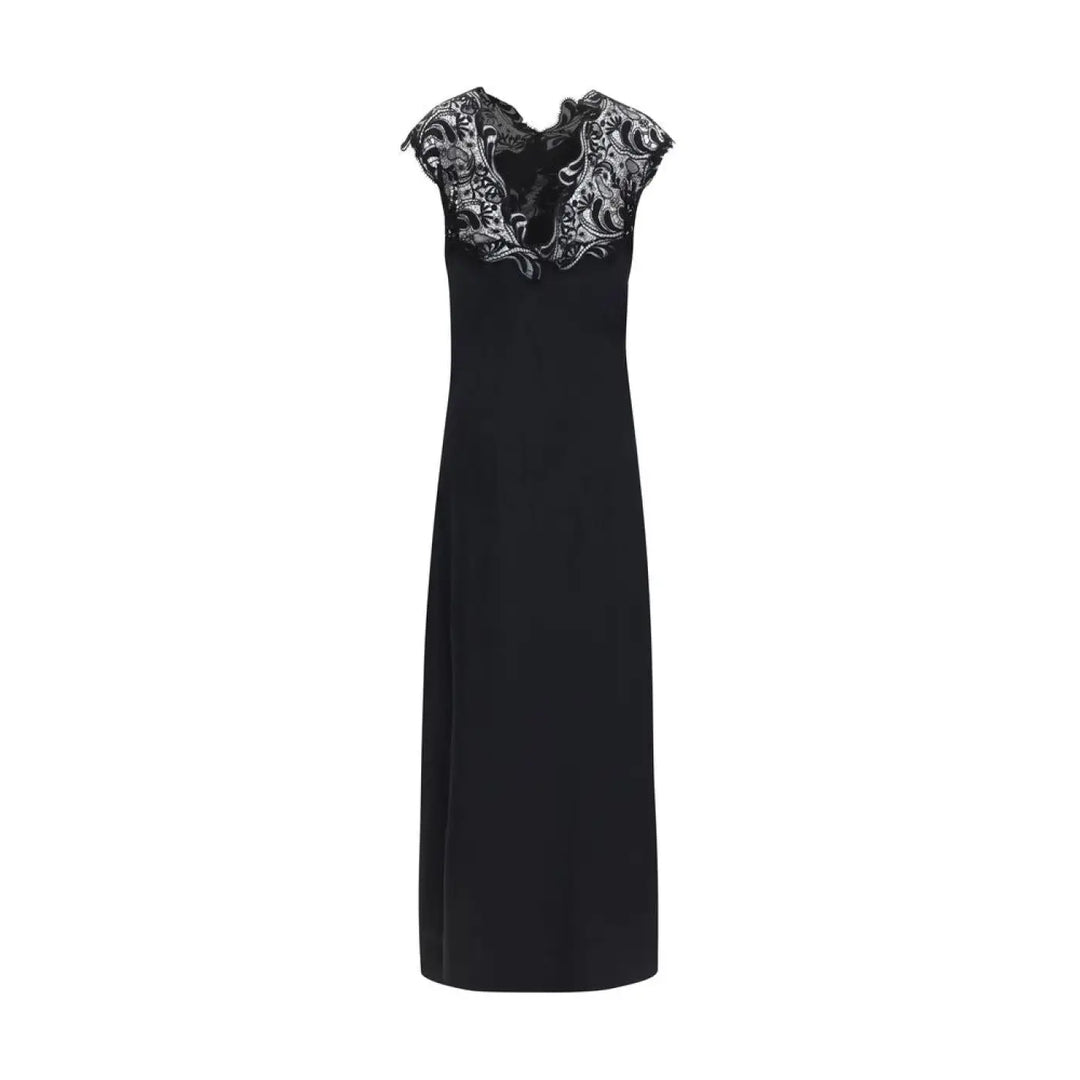Ferragamo Black Silk Cocktail Dress