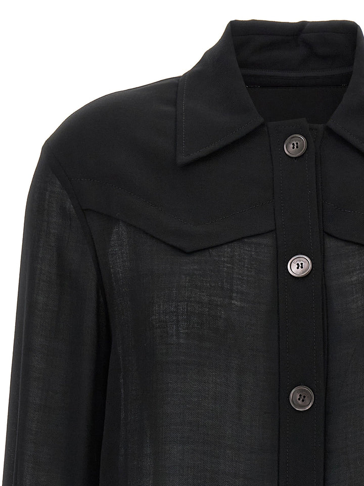 Ferragamo - Women’s Black Virgin Wool Blouse