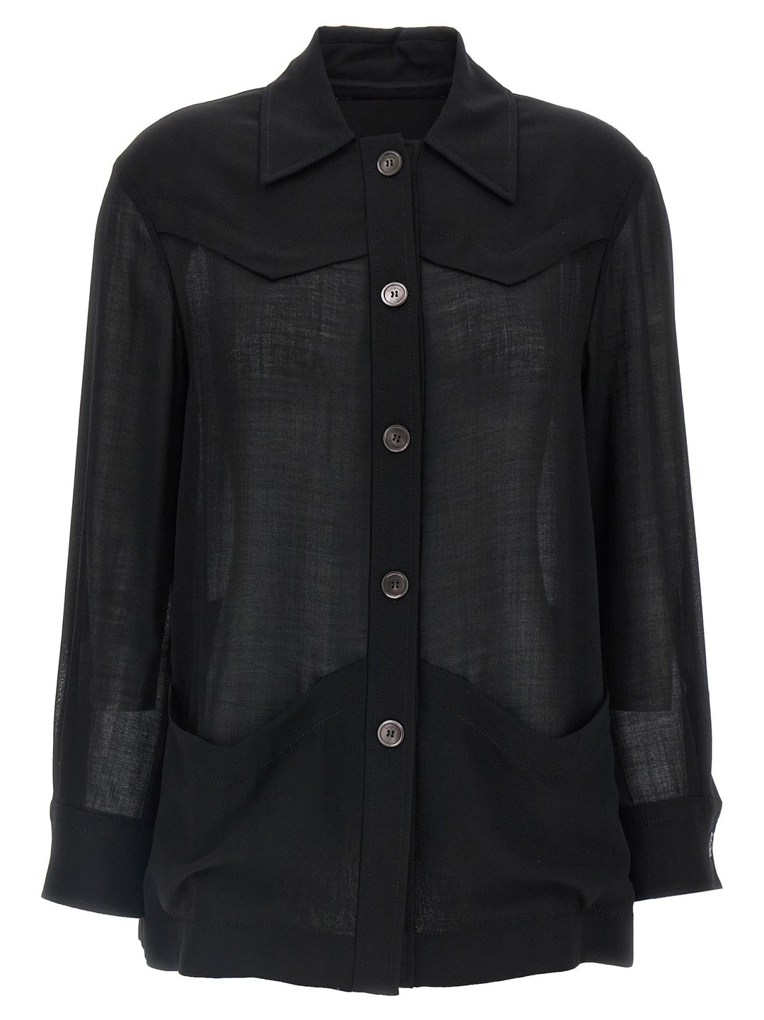 Ferragamo - Women’s Black Virgin Wool Blouse