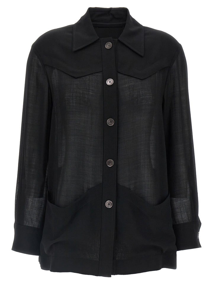 Ferragamo - Women’s Black Virgin Wool Blouse