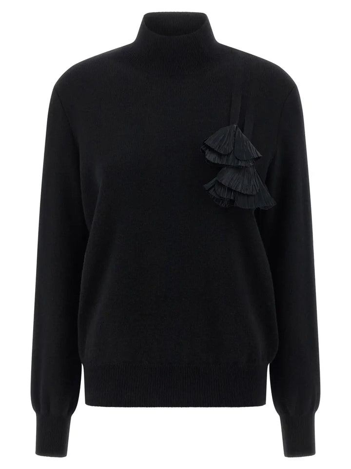 Women’s Ferragamo Black Virgin Wool Cardigan