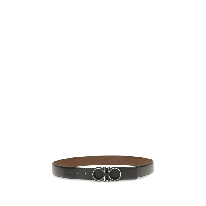 Ferragamo Blue Calf Leather Bos Taurus Regular Belt