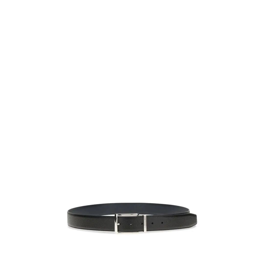 Ferragamo Blue Calf Leather Bos Taurus Regular Belt
