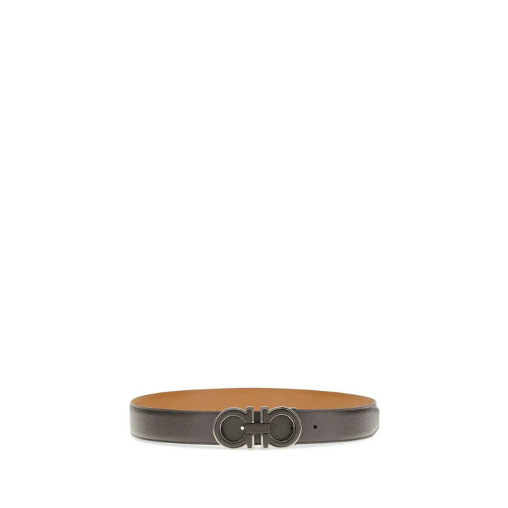 Ferragamo Brown Calf Leather Bos Taurus Regular Belt