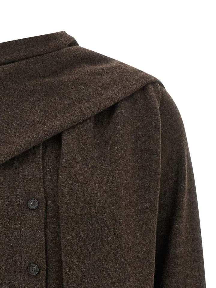 Ferragamo Brown Cashmere Cardigan