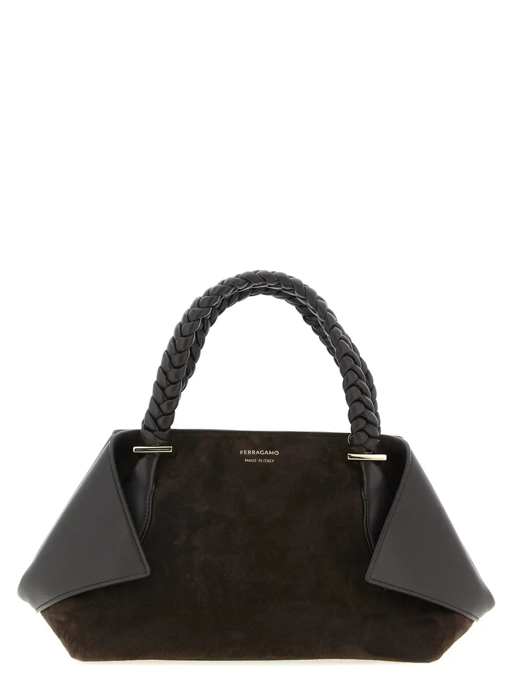 Ferragamo Brown Goatskin Handbag