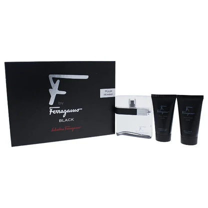 Ferragamo Pour Homme Black Gift Set for Men Eau De Toilette and Balm Men’s Sets Salvatore