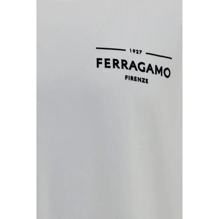 Ferragamo White Cotton T-shirt