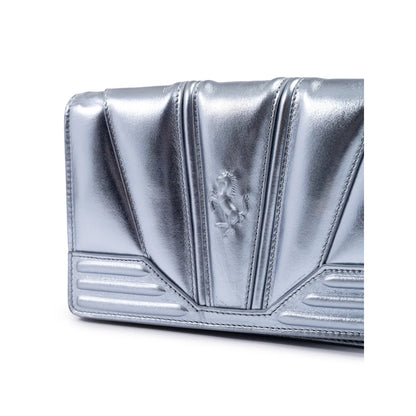 Ferrari Metal Light Blue Patent Leather Bag Italian Dream