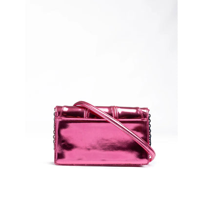 Ferrari Metal Pink Patent Leather Bag Italian Dream