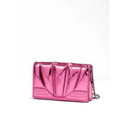 Ferrari Metal Pink Patent Leather Bag Italian Dream