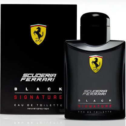 Experience the Thrill of Scuderia Black Signature Eau Men’s Cologne Ferrari