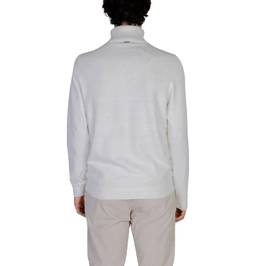 Antony Morato White Cotton Turtleneck