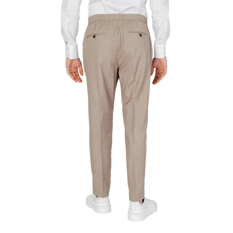 Antony Morato Beige Polyester Casual Pants