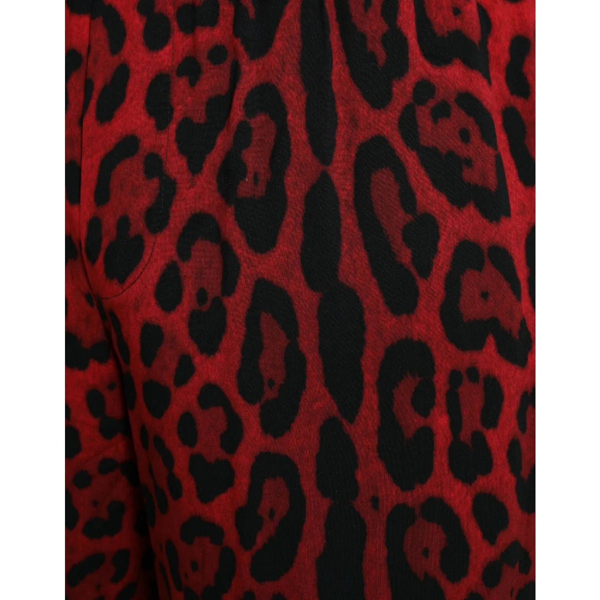 Fierce Red Leopard Print Bermuda Shorts Dolce Gabbana &