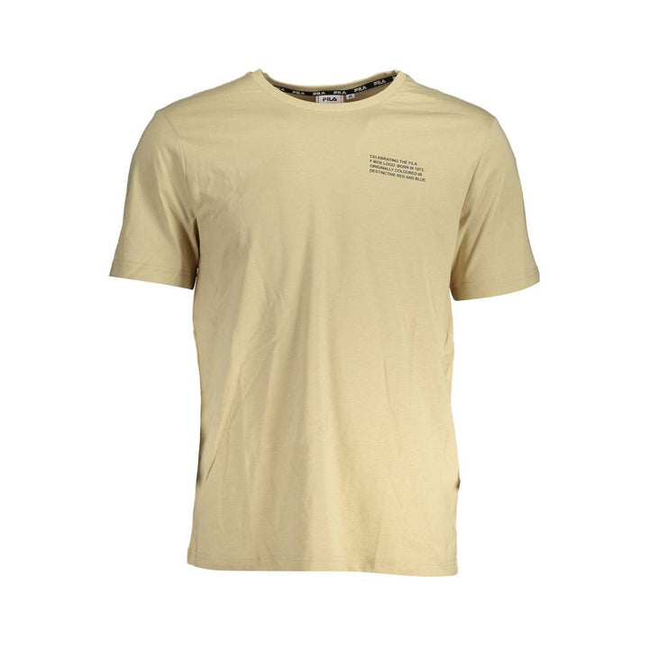 Fila Beige Cotton Mens T-shirt
