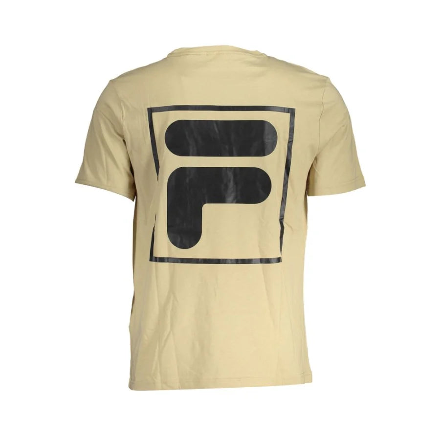 Fila Beige Cotton Mens T-Shirt
