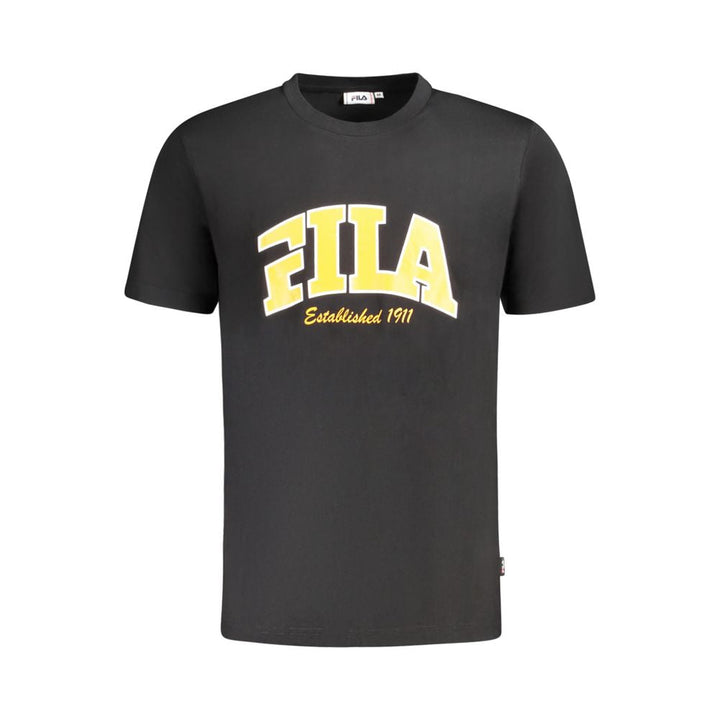 Fila Black Cotton Men T-shirt