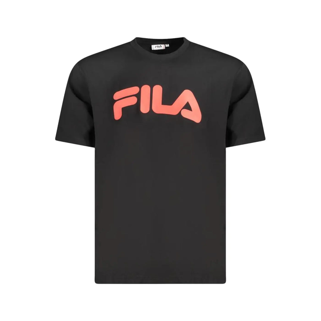 Fila Black Cotton Men T-Shirt