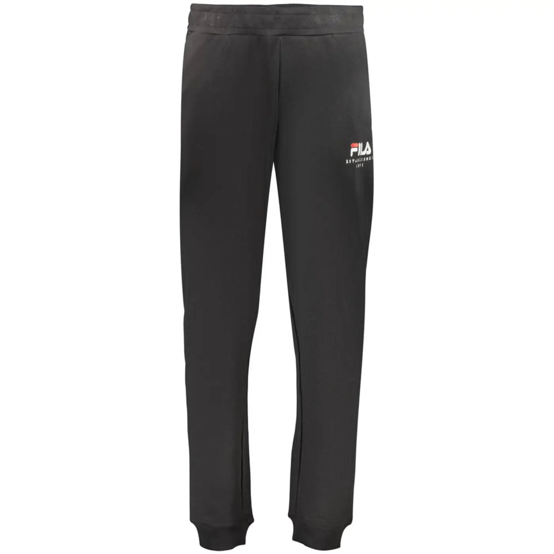 Fila Black Cotton Mens Trousers